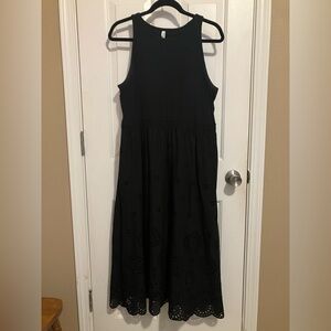 Soma Black Halter A-Line Midi Dress